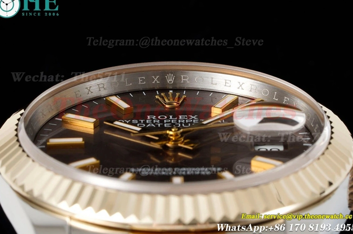 Stk Wrapped SS GMF Jub 904L Datejust A2836 Brown 126233 36MM YG 0120